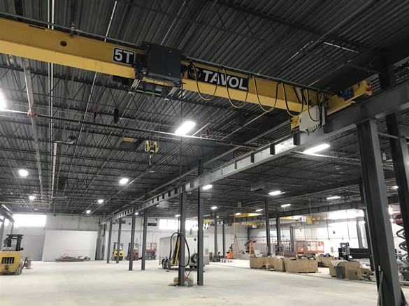 Single beam overhead crane