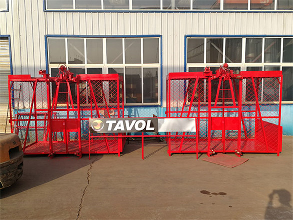 Cage for construction hoist