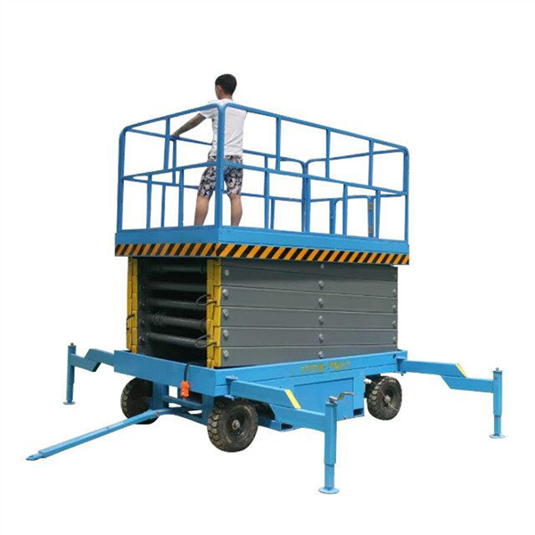 10m Auxiliary walk type aerial scissor lift table Buy Trailed Mobile