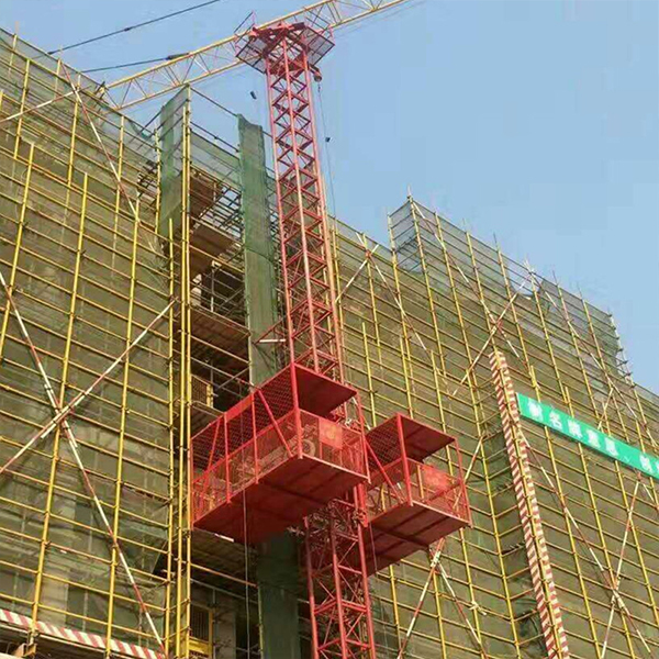 SS100/100 1ton Material Construction Hoist of Construction Elevator