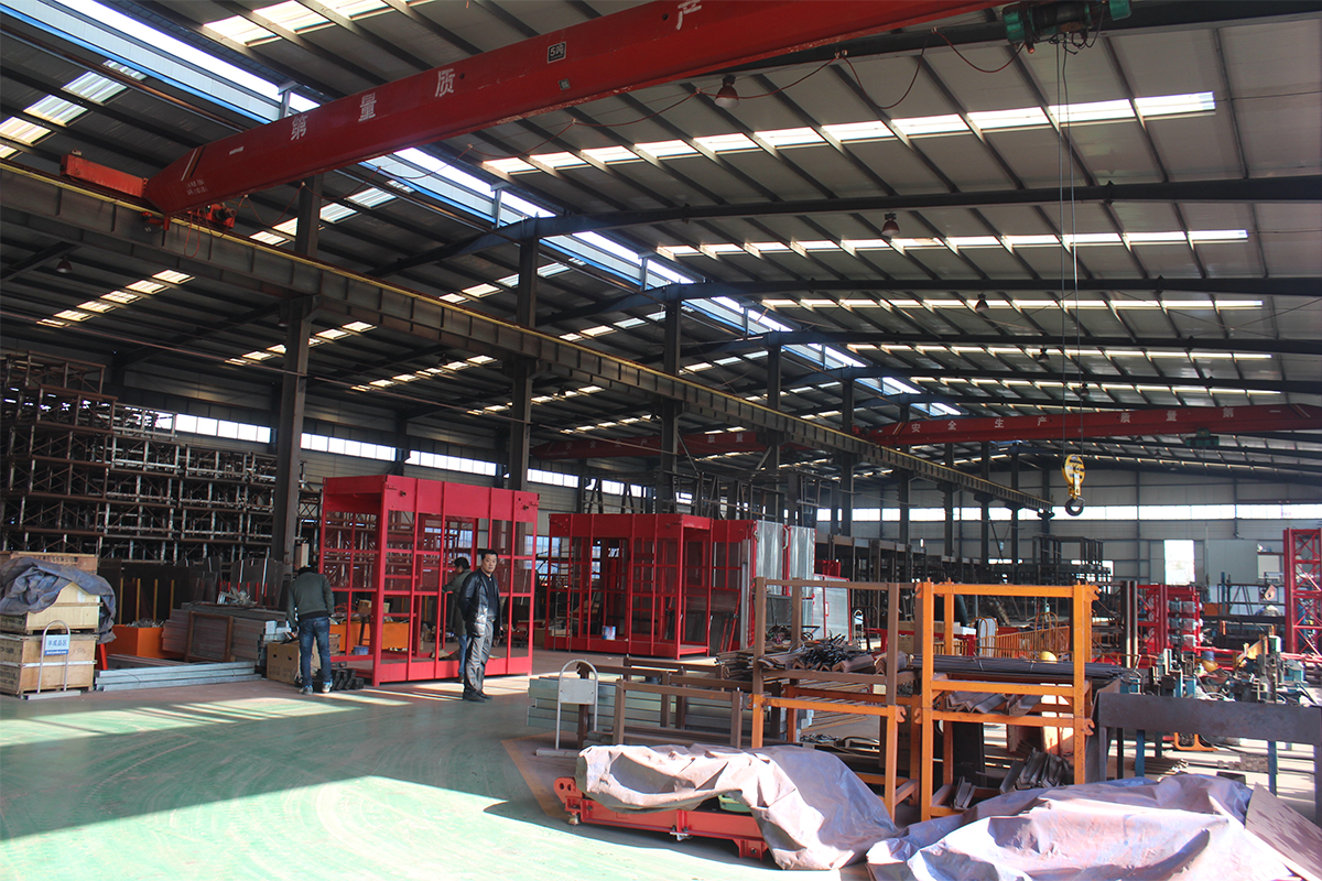 Whole View of Construction Hoist workshop