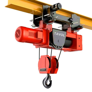 5-16 Ton Electric Wire Rope Hoist - CD MD Model Monorail Hoisting Unit for Single Girder Crane - Tavol Group