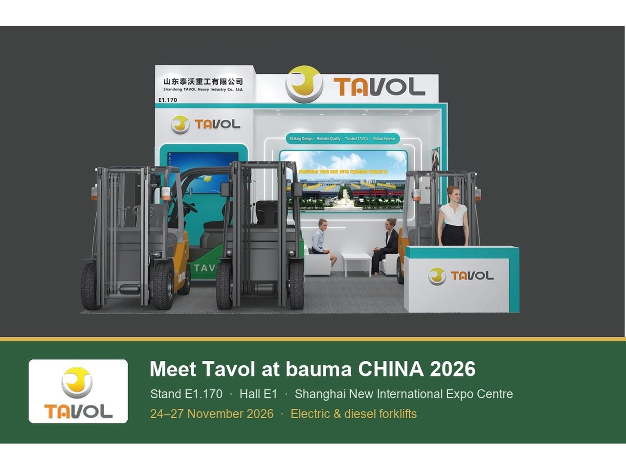 Tavol to Exhibit at bauma CHINA 2026 - Stand E1.170, Shanghai