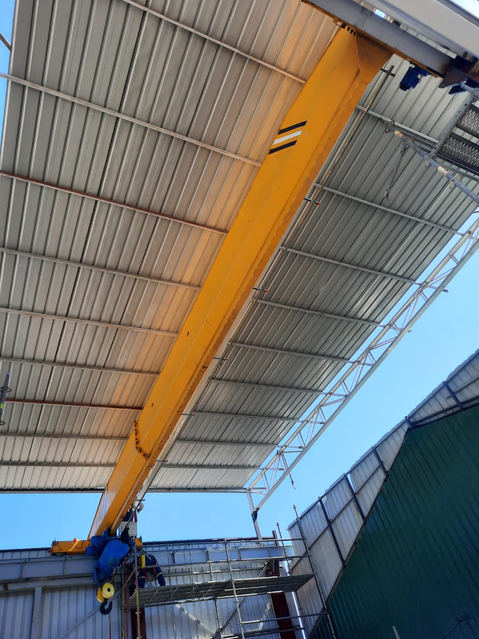 Client feedback picture for 15 ton overhead crane