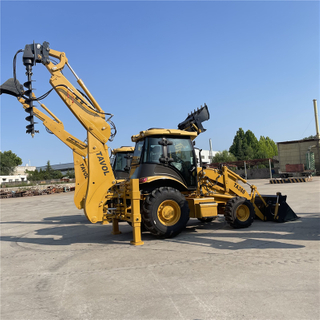 TA388 388 H Heavy-duty multi functional backhoe loader with 4WD 4 Wheel Steering and joystick control with CE