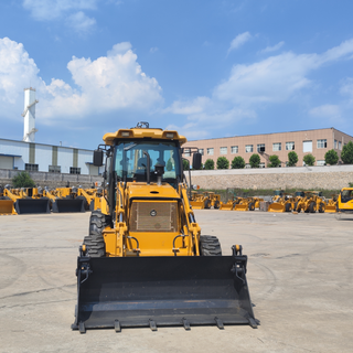 Heavy-duty multi functional backhoe loader with 4WD 4 Wheel Steering and joystick control with CE