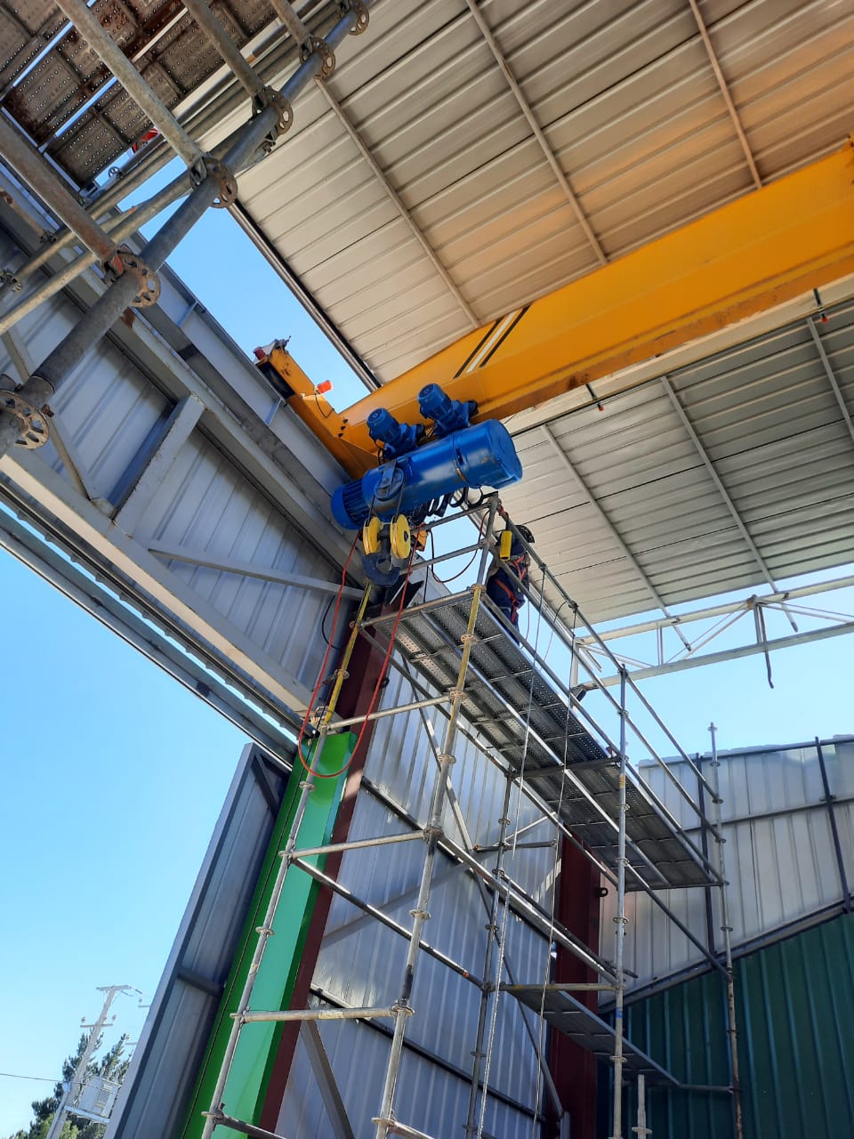 finished installed for 15 ton single girder overhead crane