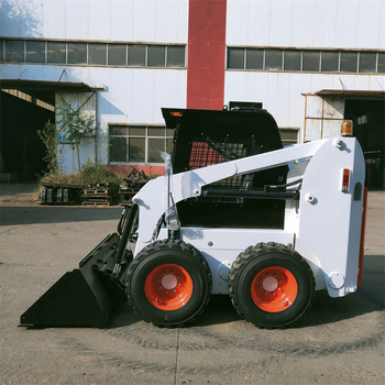 China Factory Supply Construction Machinery Wheeled Mini Skid Steer Loader Diesel Power Quick Change Operation Attachments