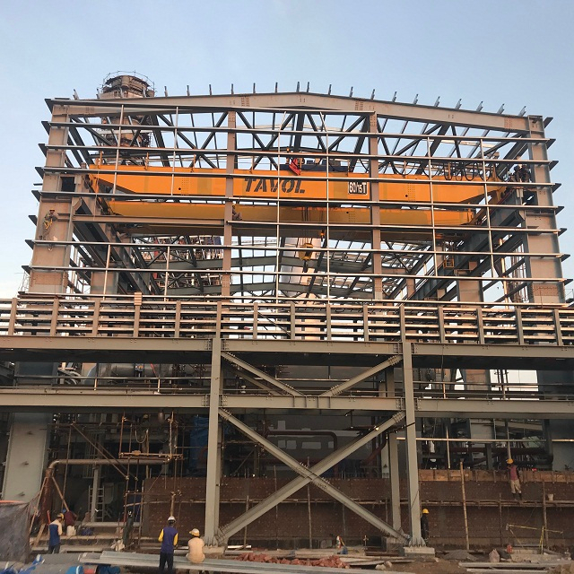 Heavy Duty QD Model 40ton 50ton 60ton Double Beam Overhead Cranes