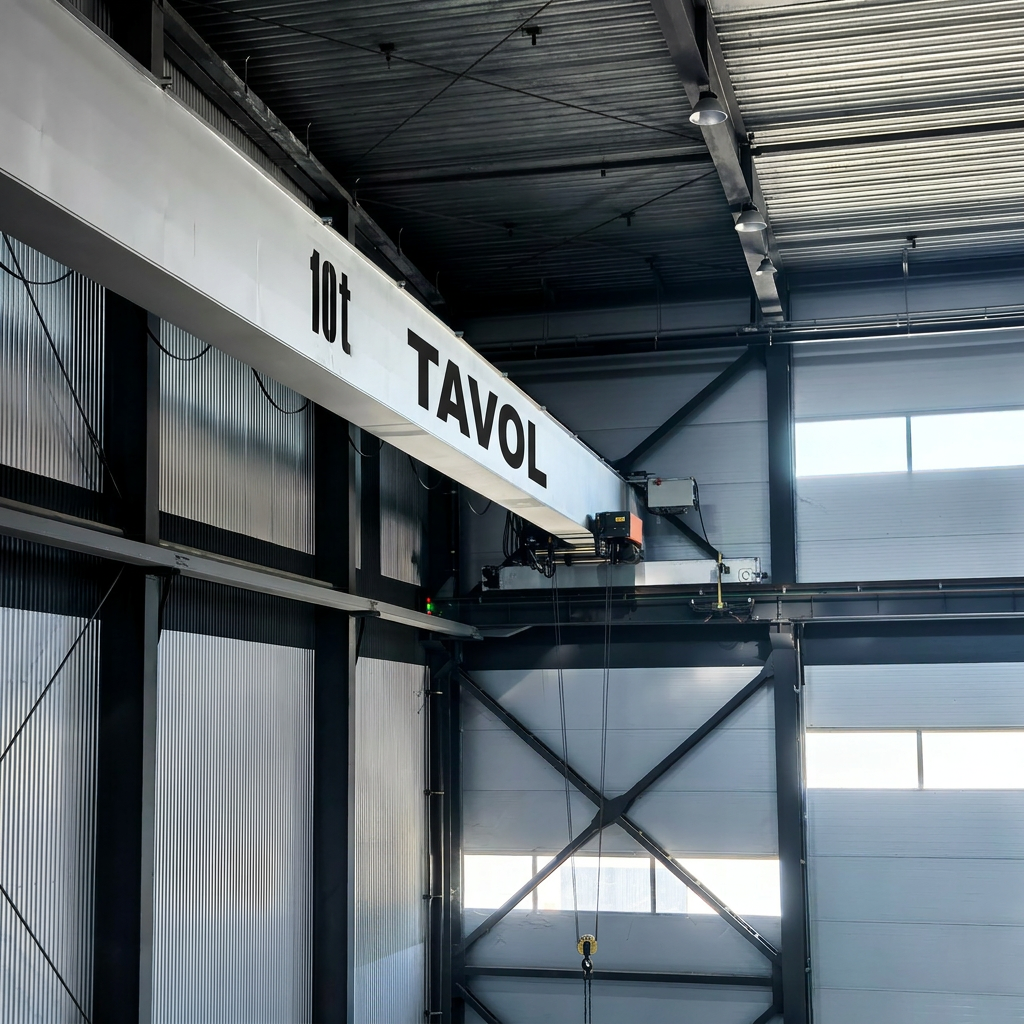 Tavol-10T-Single-Girder-Overhead-Crane-Installation