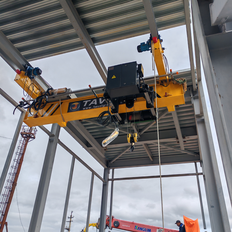 Tavol Brand Underhang Running Electric Overhead Cranes with Euro Design Wire Rope Hoist