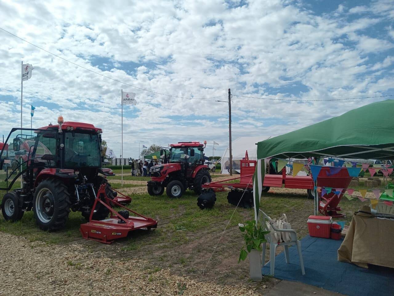 Tavol Tractors and Grass Cutters on Show in Argentina