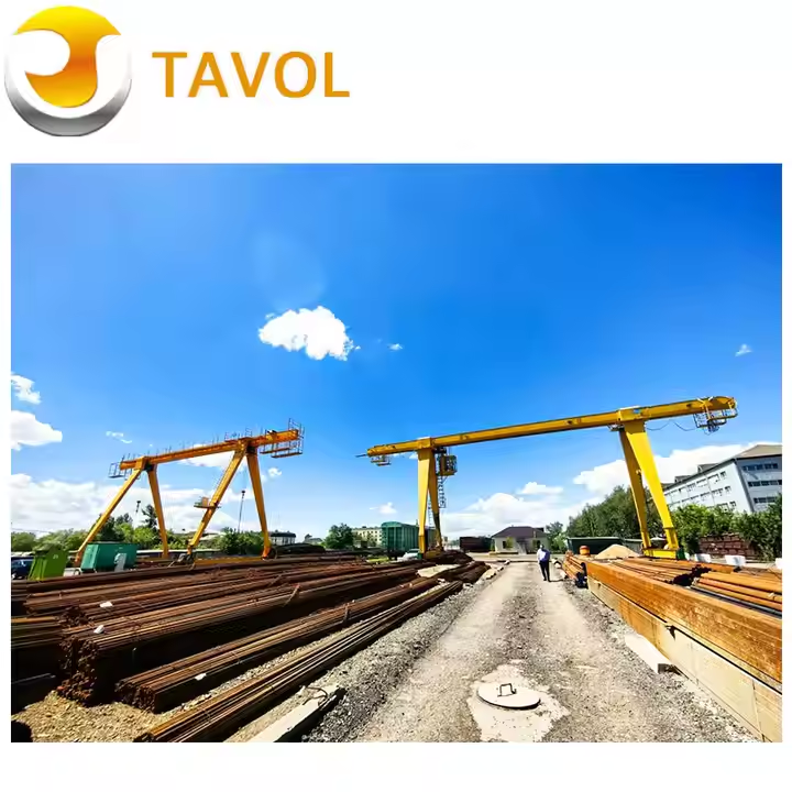 Tavol Brand 20 Tons Universal Single Beam Gantry Crane with Wire Rope Hoist