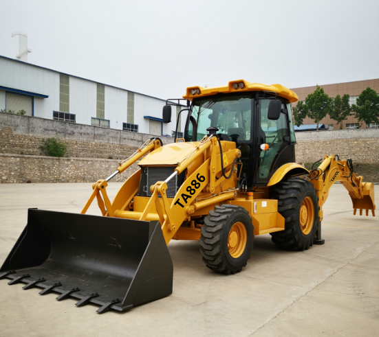 TAVOL Brand 2.5 ton T 4x4 388H 388 30-25 25-30 0.3 m 3 digger excavator backhoe loader on hot sale.