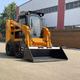 China Factory Supply Construction Machinery Wheeled Mini Skid Steer Loader Diesel Power Quick Change Operation Attachments