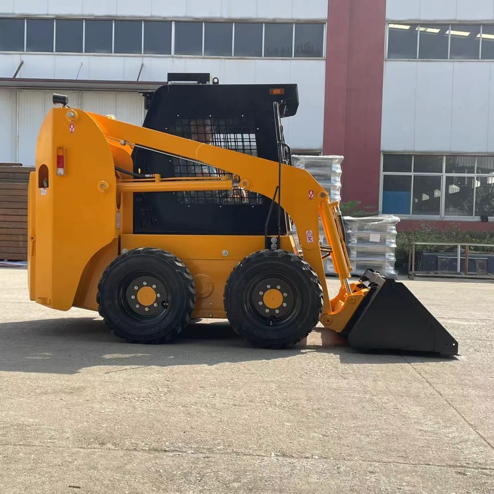 China Factory Supply Construction Machinery Wheeled Mini Skid Steer Loader Diesel Power Quick Change Operation Attachments